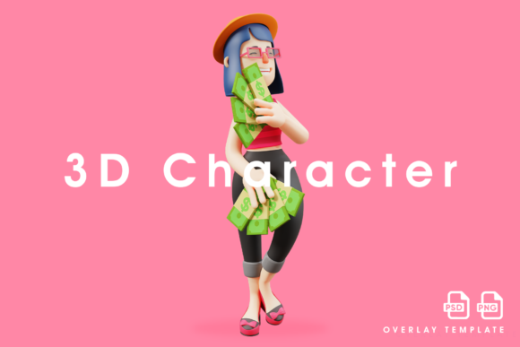 3D Cute Lady Design Having Much Money: A Comprehensive Evaluation for Digital Creators
