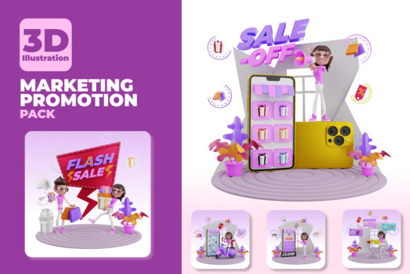 3D Render Marketing Promotion Illustration: Elevating Your Visual Strategy