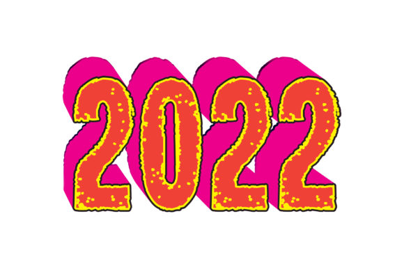 3D Text Effect Design of 2022