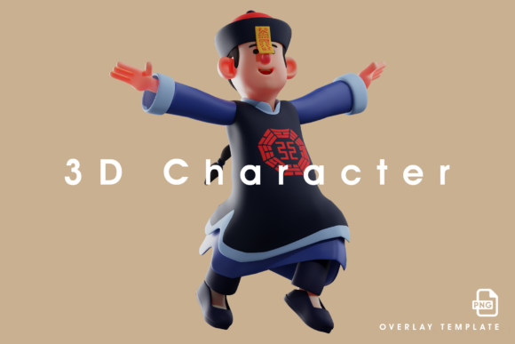 3D Vampire Cartoon Design Feels Happy