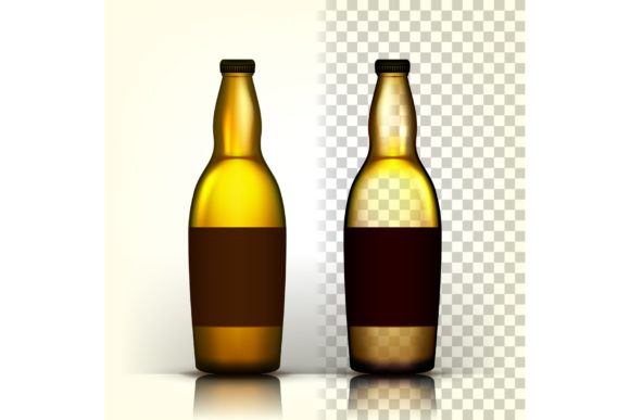 Beer Bottle Vector. Alcohol Label. Bar: The Essential Asset for Modern Branding