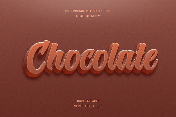 Chocolate 3D Text Effect PSD Mockup: A Practical Evaluation for Designers