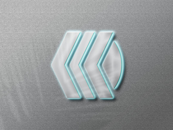 Elevate Your Brand Identity with the 3d Silver Effect Neon Logo Mockup Design