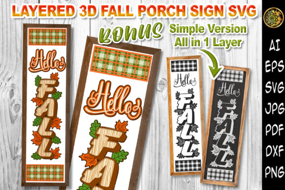 Hello Fall - 3D Vertical Porch Sign SVG: A Comprehensive Evaluation