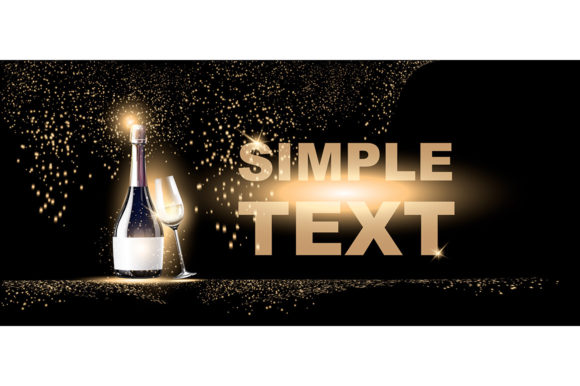 Sparkling Wine Realistic Vector Product Design